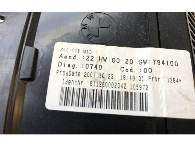 Дисплей 9151975, k3173 BMW 5 E60 E61