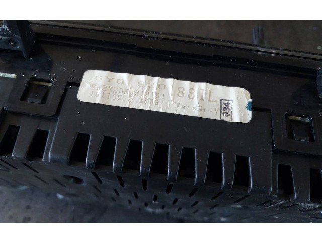 Přístrojová deska Skoda Fabia Mk1 (6Y) 2004 6Y0920881L