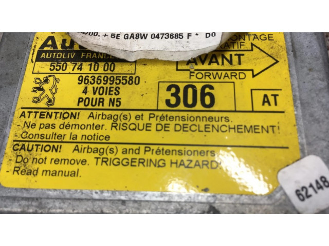 Блок подушек безопасности 9636995580, 550741000 Peugeot 306