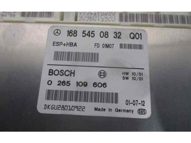 Блок управления АБС 1685450832, 0265109606 Mercedes-Benz A W168