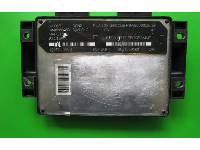 Блок управления двигателем Блок управления 9651850580, R04080036B   Citroen Berlingo