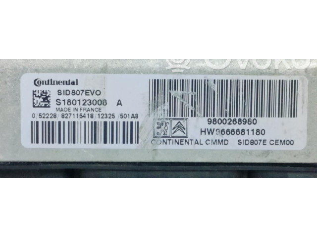 Řídící jednotka 9800268980 Peugeot 3008 I 2009