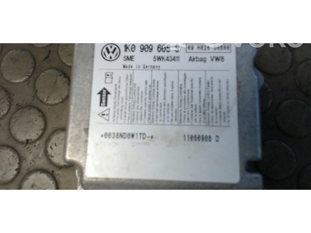 Блок подушек безопасности 1K0909605S Skoda Octavia Mk2 (1Z)