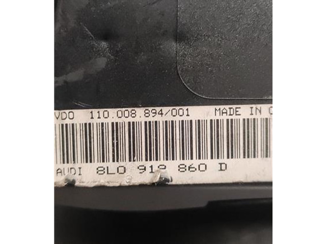 Панель приборов 8L0919860D, 8L0919860D   Audi A3 S3 8L       