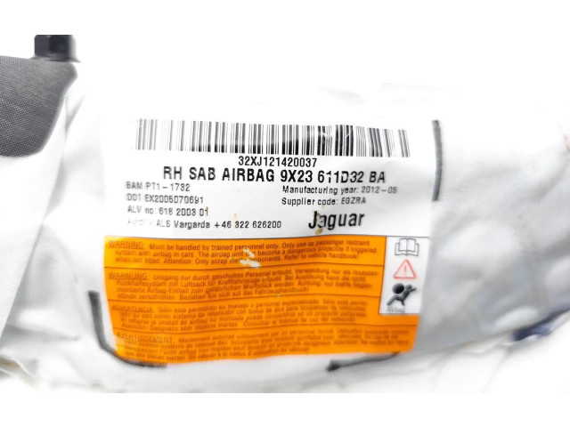Подушка безопасности в сиденье 9X23-611D32-BA, 9X23611D32BA Jaguar XF