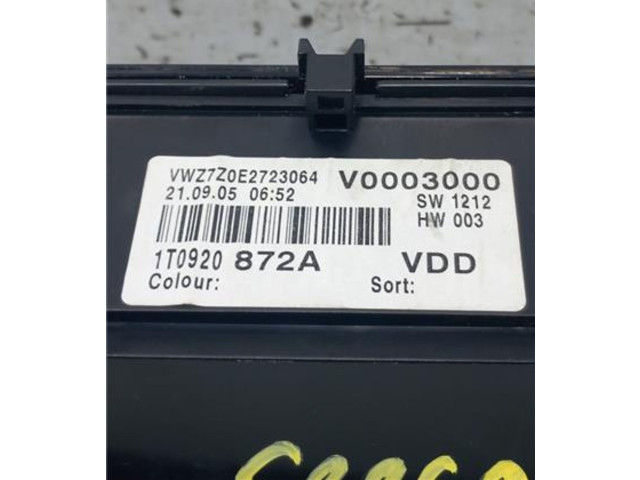 Панель приборов 1T0920872A, 110080218 Volkswagen Touran I