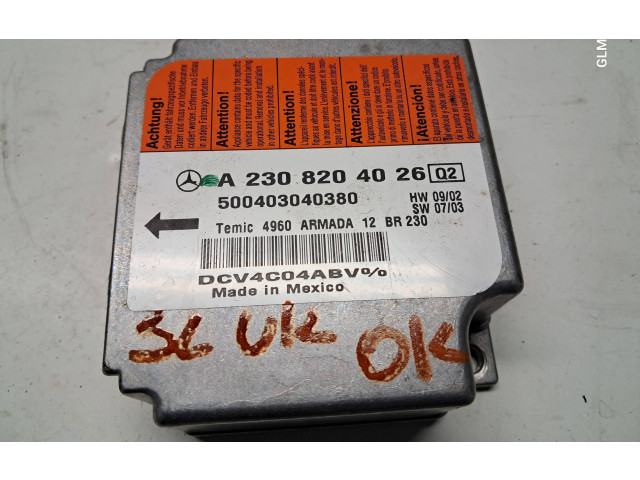 Блок подушек безопасности A2308204026   Mercedes-Benz SL R230