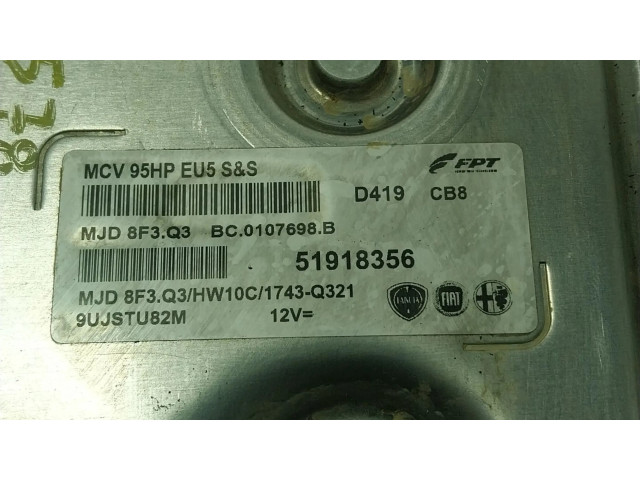 Блок управления двигателя 51918363, 5191836   Fiat Qubo