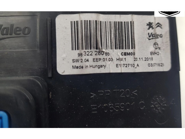 Блок управления 9832228080, 9832228080   Opel Combo E