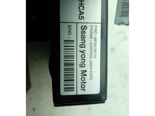 Блок управления климат-контролем 6874034110 SsangYong Korando