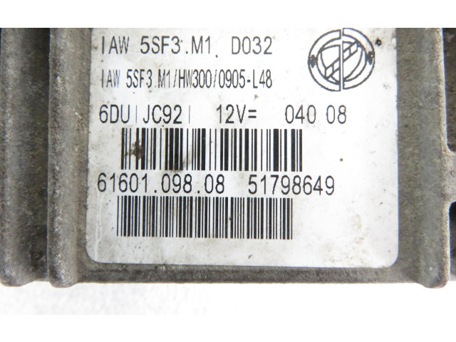 Řídící jednotka 51798649, IAW5SF3M1 Fiat Punto (199) 2008