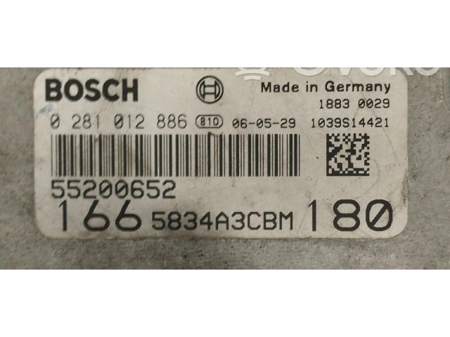 Комплект блоков управления 0281012886, 0281012886 Alfa Romeo 166