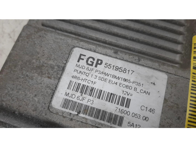 Řídící jednotka 55195817, 7160005300 Fiat Punto (188) 1999