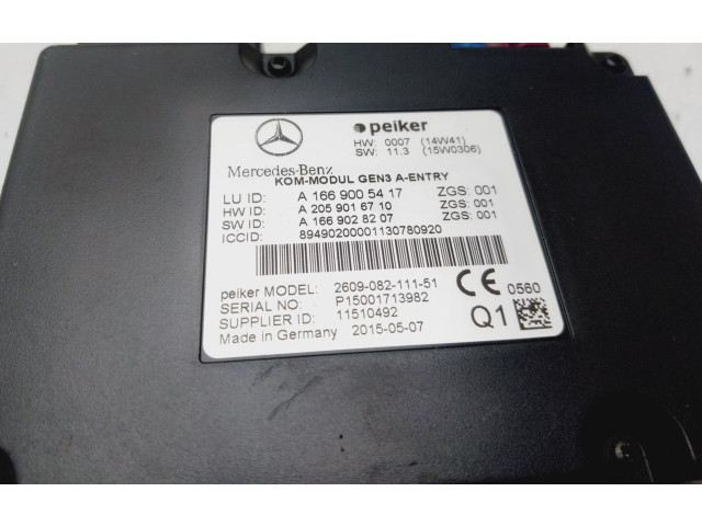 Řídící jednotka A1669005417 Mercedes-Benz CLA C117 X117 W117 2015