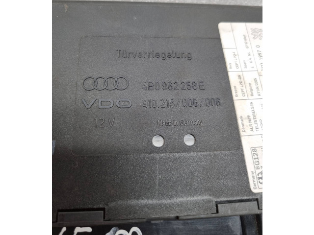Блок комфорта 4B0962258E, 410215006006   Audi A6 S6 C5 4B   