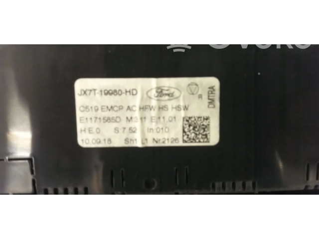 Блок управления климат-контролем JX7T19980HD, 2593079   Ford Focus