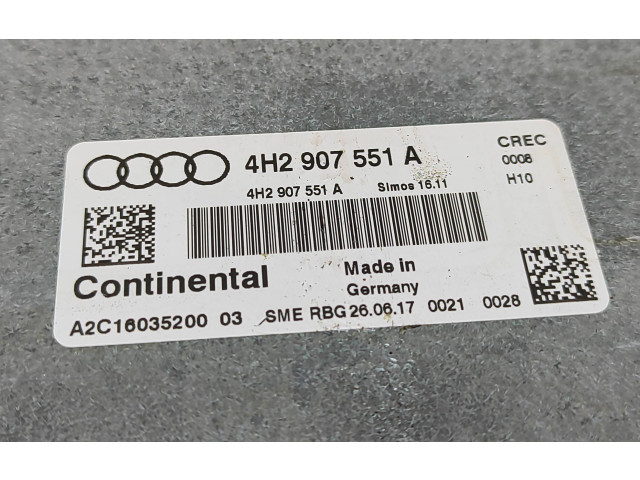 Řídící jednotka 4H2907551A, A2C16035200   Audi A8 S8 D4 4H 2016
