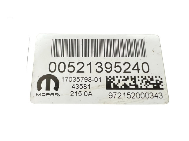 Блок управления климат-контролем 00521395240, 1703579801 Jeep Renegade