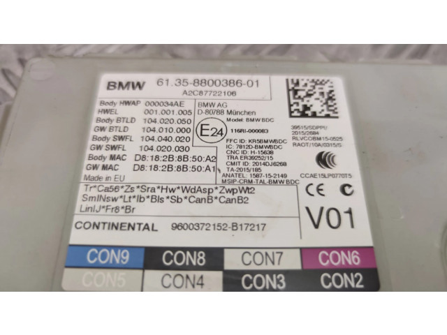 Pojistková skříňka Řídící jednotka BSM 8800386   BMW 7 G11 G12 2017