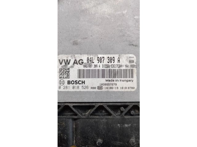 Блок управления двигателя 04L907309A, 0281018526   Audi A3 S3 8V