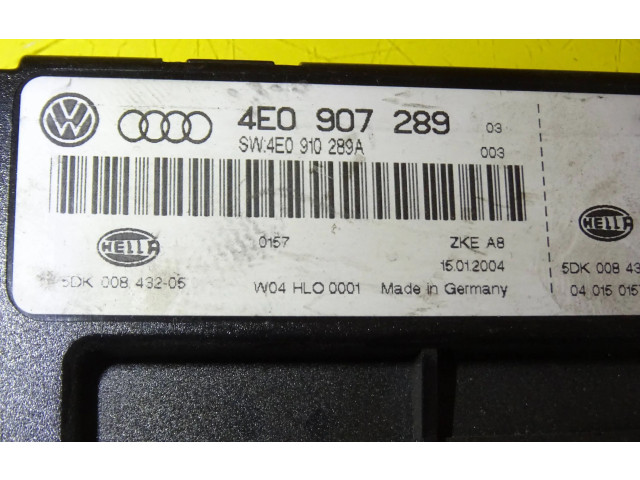 Блок комфорта 4E0907289, 5DK008432-05   Audi A8 S8 D3 4E   