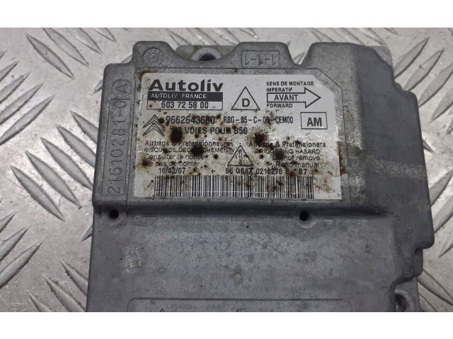 Блок подушек безопасности 9662643680   Citroen C4 I