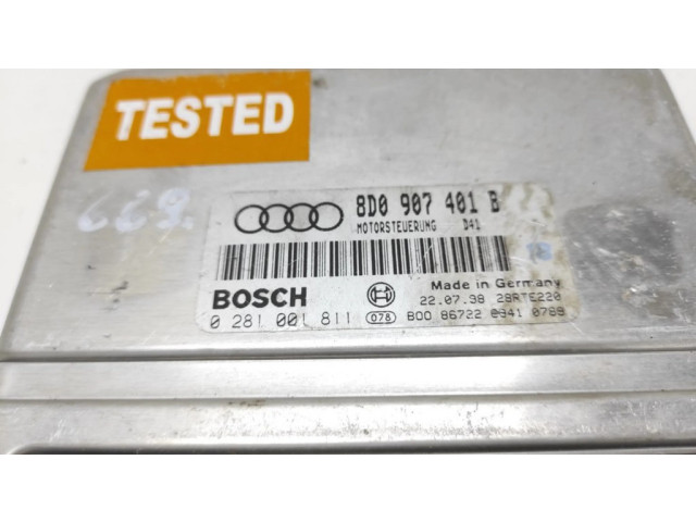 Řídící jednotka 8D0907401B, 0281001811 Audi A4 S4 B5 8D 1999