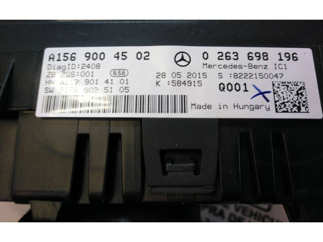 Přístrojová deska Mercedes-Benz GLA W156 2013 A1569004502