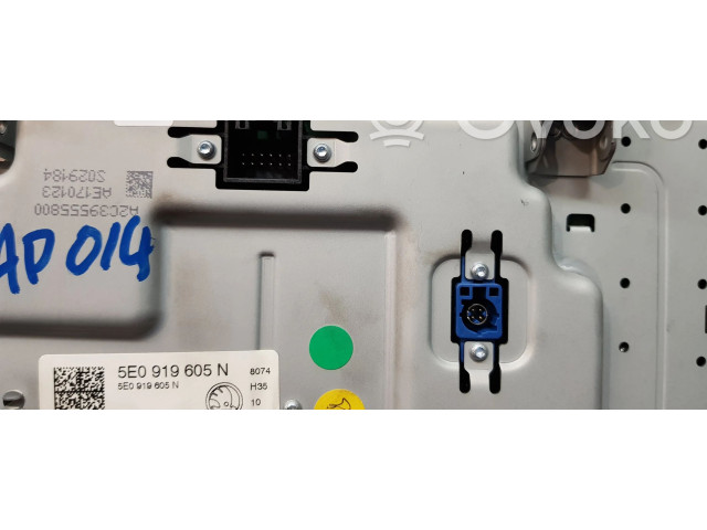 Дисплей 5E0919605NBIO, 5E0919605N Skoda Octavia Mk3 (5E)