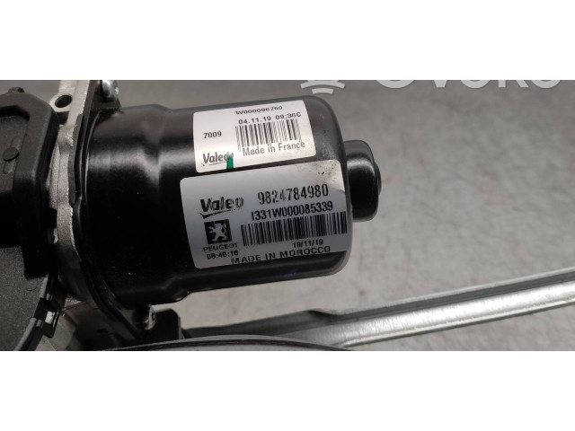 Рулевая рейка Двигатель стеклоочистителей 9824784980 Peugeot 2008 I 2013 - 2019 года