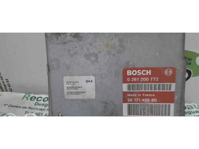 Блок управления двигателя 9617149680, 0261200772   Citroen AX