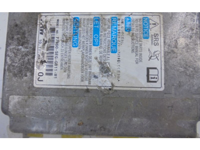 Блок подушек безопасности 77960-SEG-G811, 77960-SEG-G811 Honda Accord