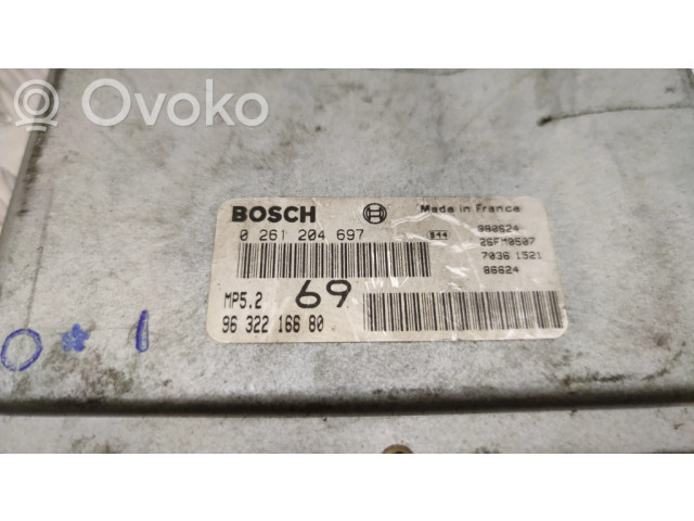 Блок управления двигателя 9632216680, 0261204697 Citroen Xantia