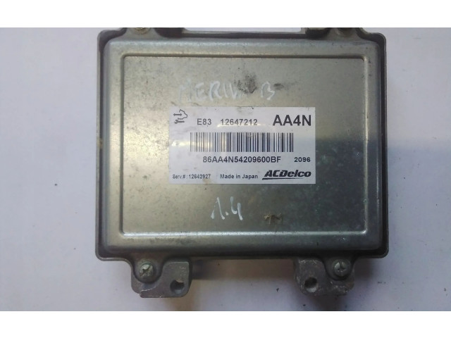 Блок управления двигателя 12647212 Opel Meriva B