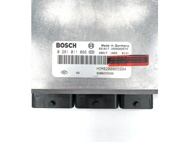 Блок управления двигателя 30630417, 0281011086 Volvo S40, V40