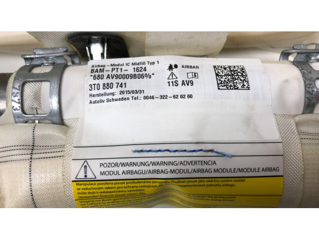 Боковая подушка безопасности 3T0880741 Skoda Superb B6 (3T)