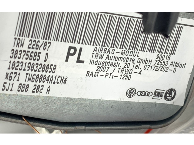 Надувная подушка для пассажира 5J1880202A Skoda Fabia Mk1 (6Y) 1999 - 2007 года