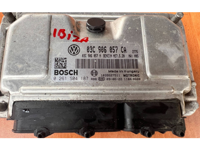 Řídící jednotka 03C906057CA, 0261S04187 Seat Ibiza IV (6J,6P) 2010