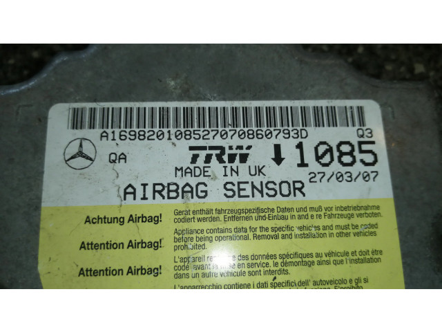 Блок подушек безопасности A1698201085 Mercedes-Benz A W169