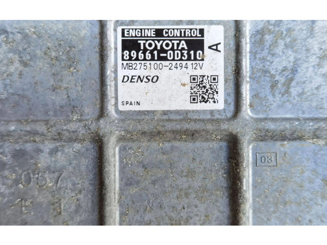 Řídící jednotka MB275100-2494, 89661-0D310 Toyota Yaris 2007