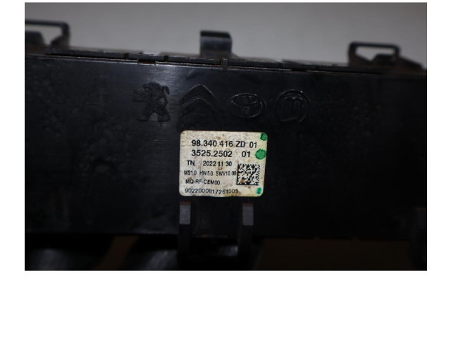 Блок управления климат-контролем 98340416ZD   Peugeot Partner III