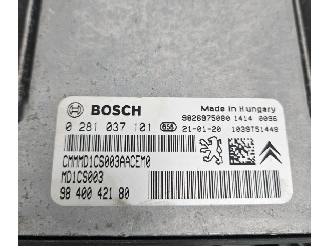 Блок управления двигателя 9826975080, 9840042180   Citroen C3 Aircross