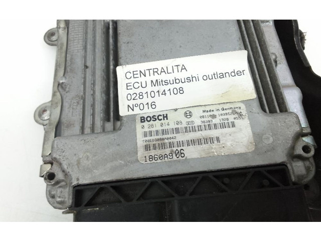 Блок управления двигателя 0281014108 Mitsubishi Outlander