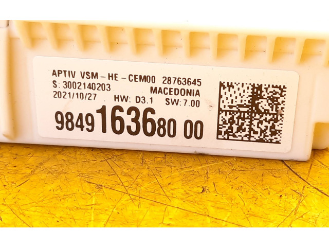 Блок предохранителей 9849163680, 9849163680 Citroen C5 X