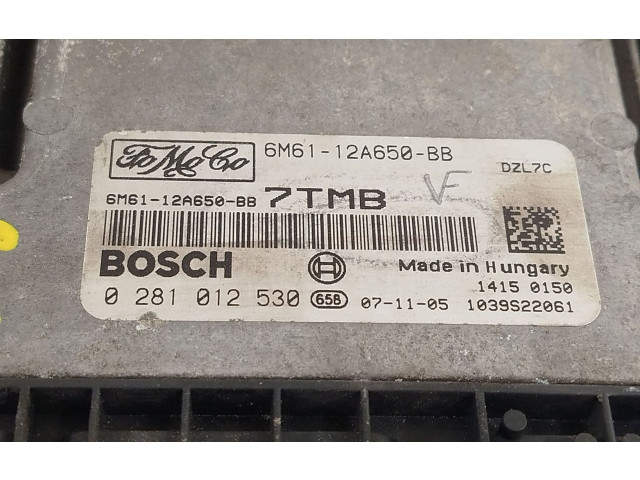 Řídící jednotka 6M6112A650BB, 0281012530 Mazda 3 I 2008