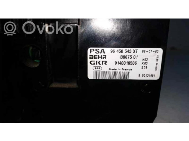 Блок управления климат-контролем B067501, 96450543XT Citroen Xsara Picasso
