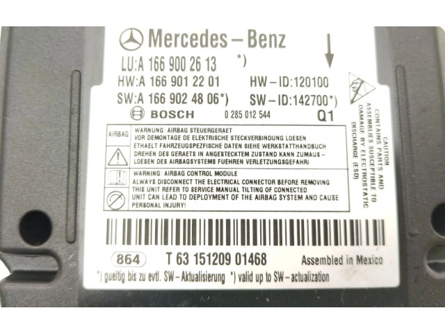 Блок подушек безопасности A1669002613, P803   Mercedes-Benz GL X166