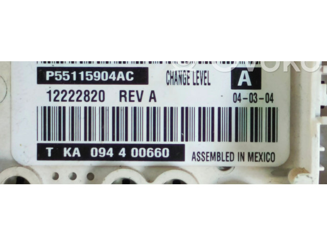 Блок управления климат-контролем P55115904AC   Jeep Grand Cherokee (WJ)