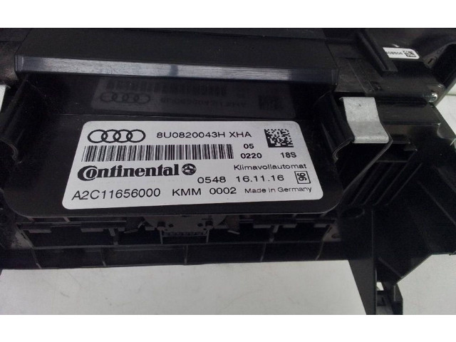 Блок управления климат-контролем 8U0820043H Audi Q3 8U