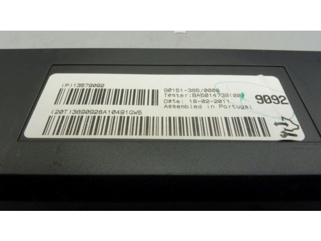 Блок управления климат-контролем 13579092, 13579092   Opel Meriva B